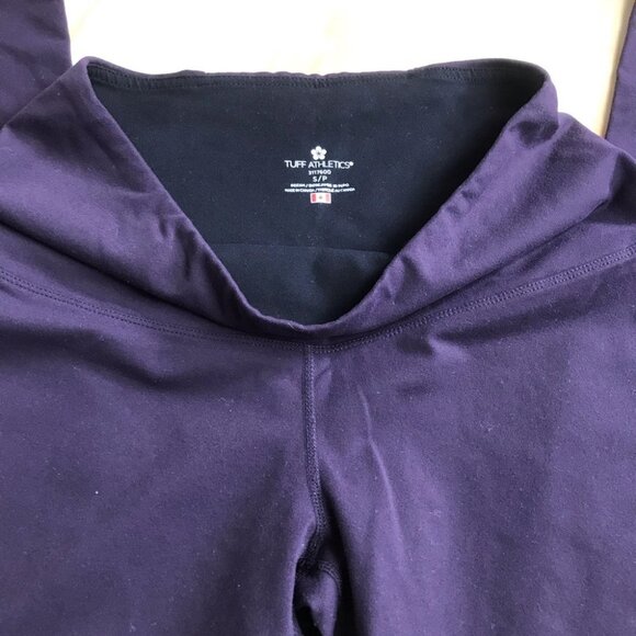 Tuff Athletics high rise Wide leg purple yoga leggings women size S - Picture 5 of 11